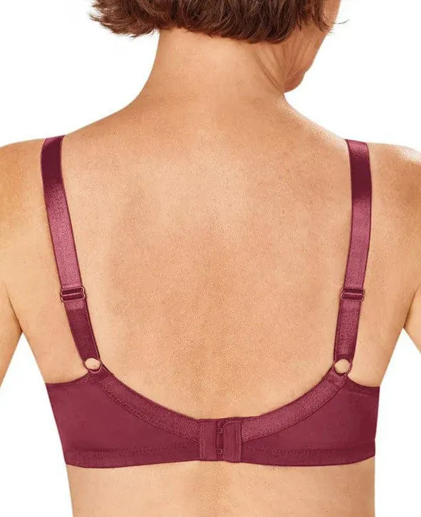 Amoena Nancy Non-Wired Bra - Dark Mint and Red