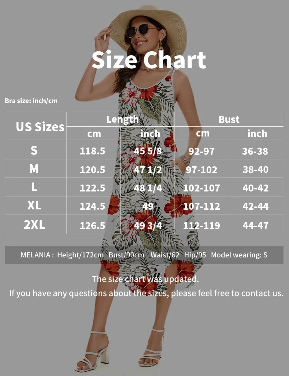 ANYFITTING Built in Bra Summer Dresses for Women 2025 Midi Flowy Hawaiian Casual Dress with Pockets Floral Sundresses