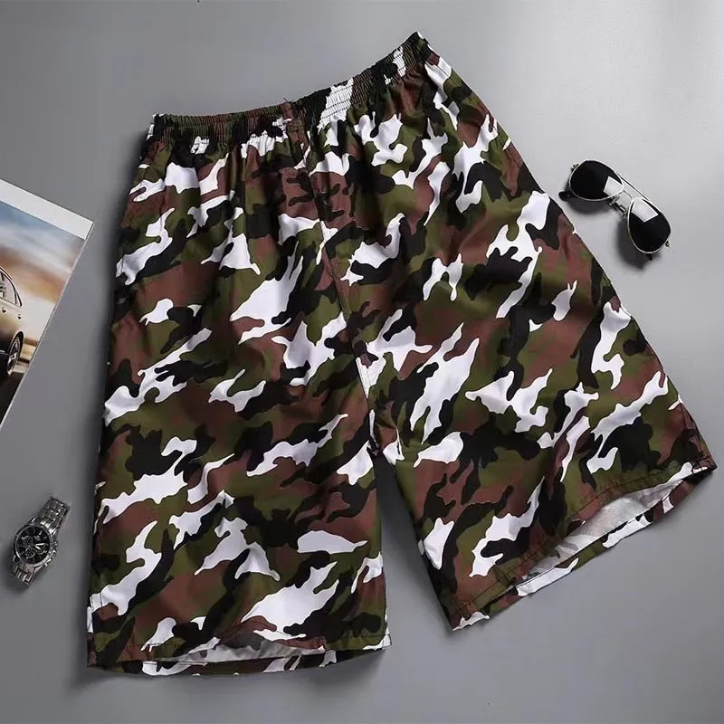 Camouflage Print Quick Dry Surf Shorts