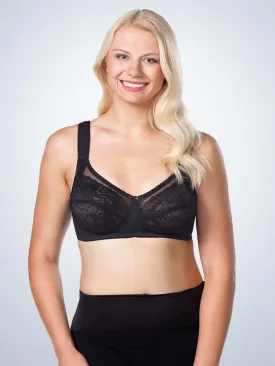 Dreamy Comfort Wireless Lace Soft Cup Full Figure Bra (5203)-BLK-44D