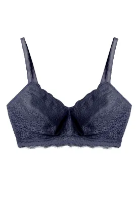 Emma Navy Ultimate Comfort Wireless Bra - 30 DD-H and 32D-40G (UK size)