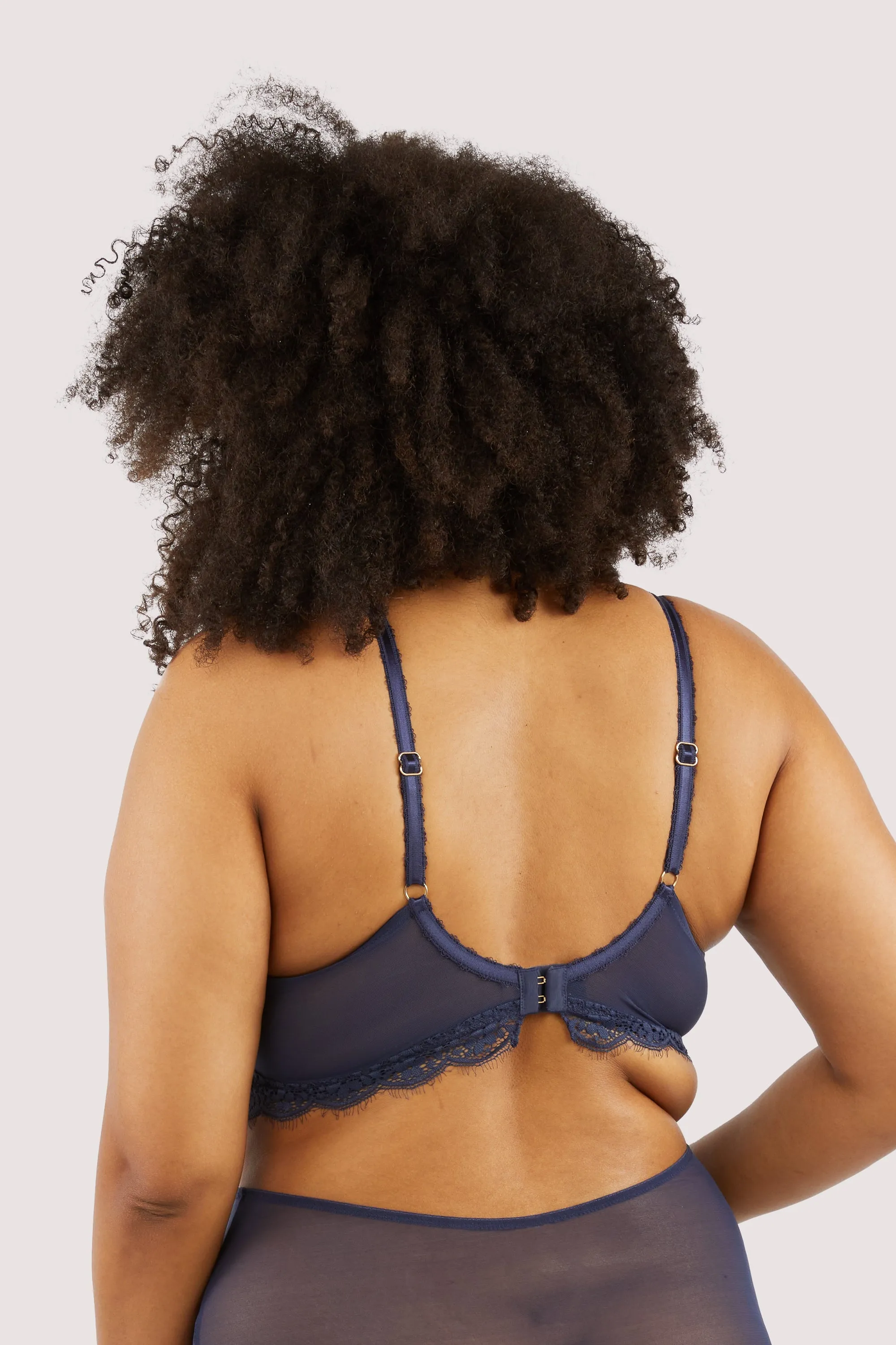 Emma Navy Ultimate Comfort Wireless Bra - 30 DD-H and 32D-40G (UK size)