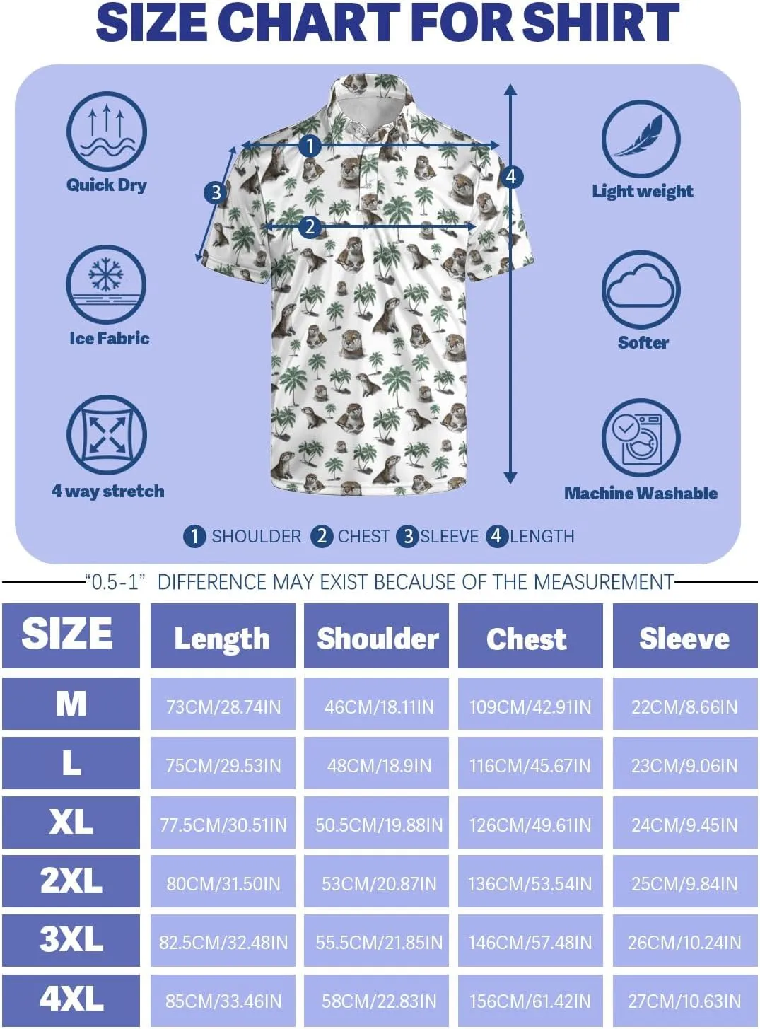 Golf Shirts for Men Funny Golf Polo Shirts Short Sleeve Polo Shirts Moisture Wicking Performance Golf Outfits