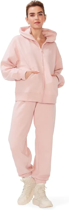 KUT & SO Womens Sweatsuits  Oversized Track Suit 2-Piece Set Includes Zip Hoodie and High-Rise Sweatpants