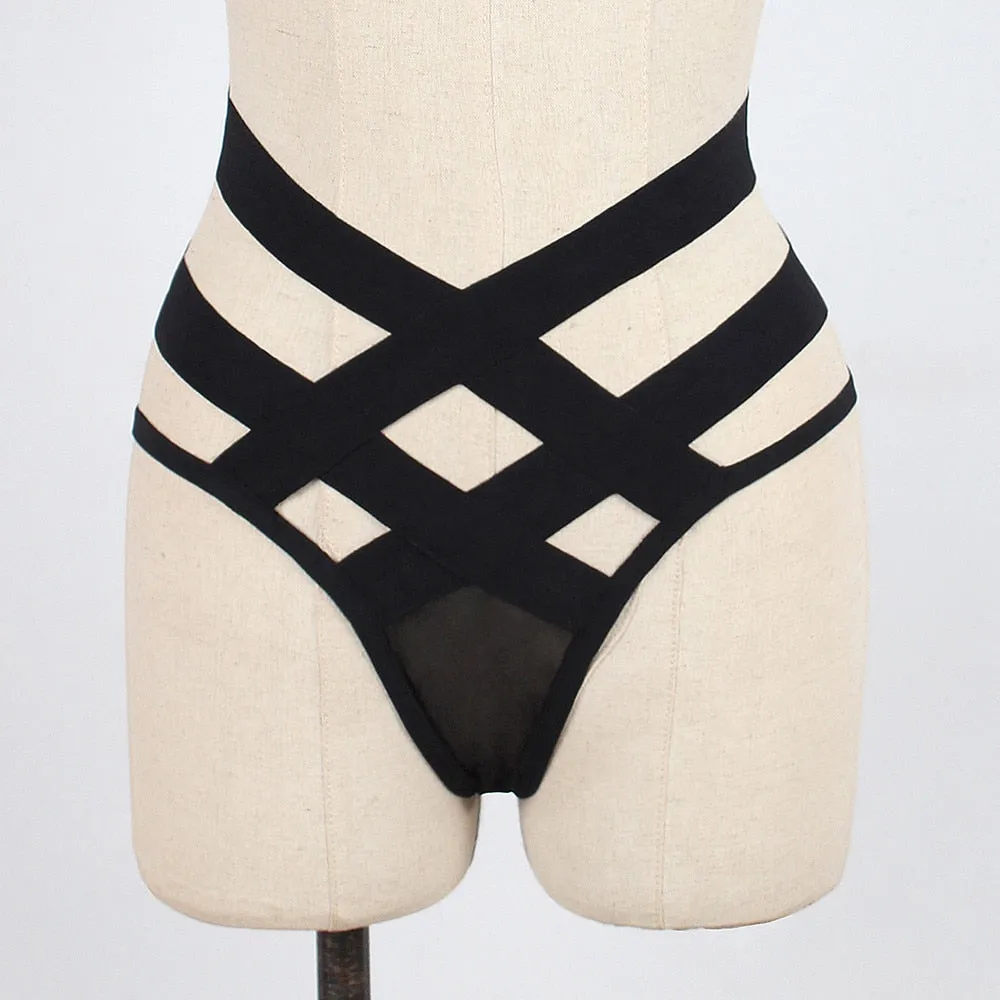 Lingerie Bandage Thong Underwear
