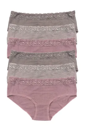 Low Rise Modal Lace Hipster 6-Pack