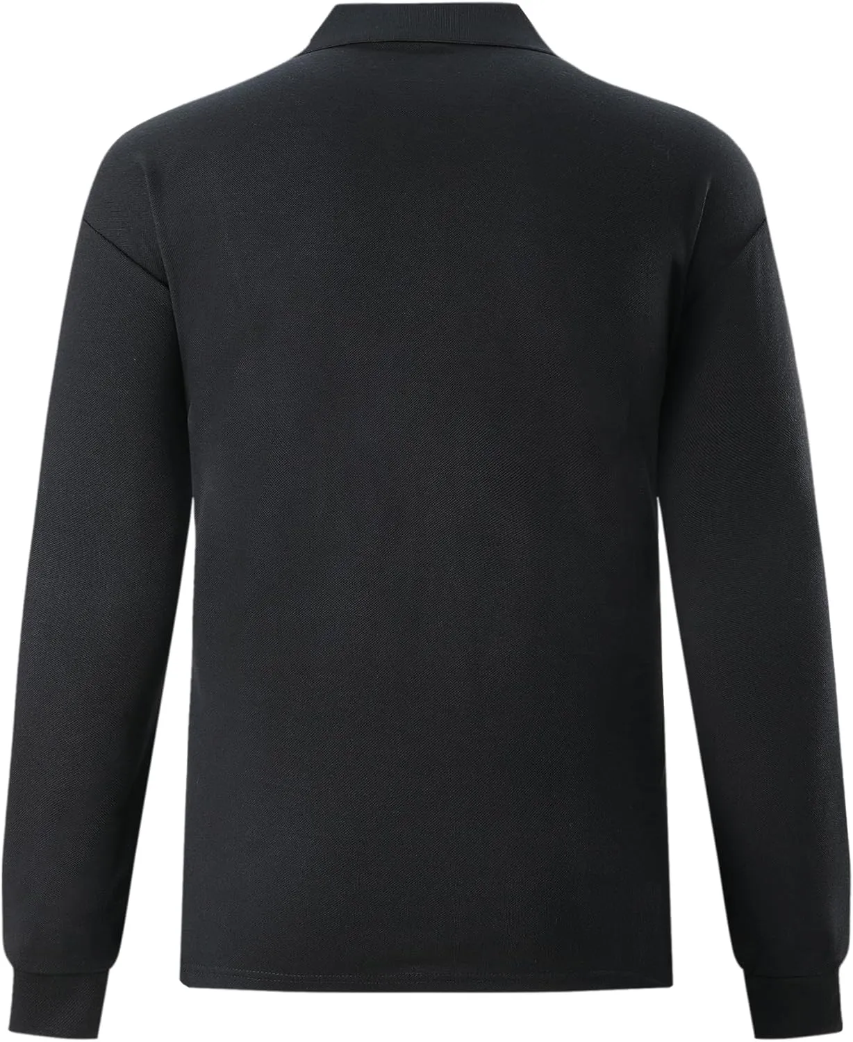 Men's Polo Shirts Long Sleeve Classic Quick Dry Moisture Wicking Tactical Golf Shirts for Men with Pocket Causal Athletic