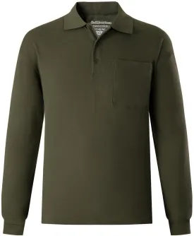 Men's Polo Shirts Long Sleeve Classic Quick Dry Moisture Wicking Tactical Golf Shirts for Men with Pocket Causal Athletic