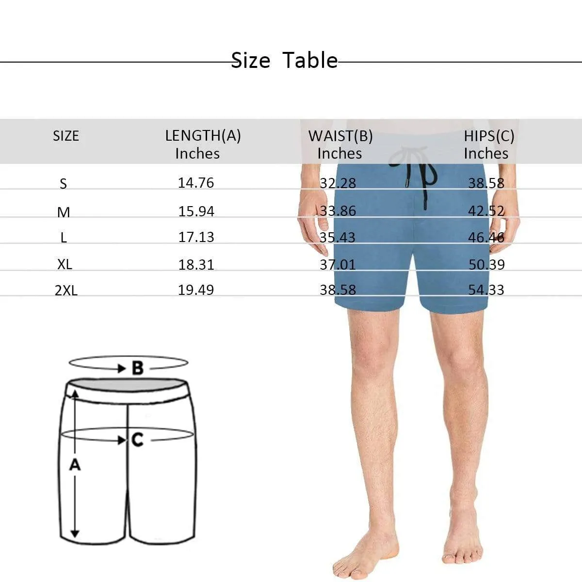 Men's Quick Dry Swim Shorts with Girlfriend's Seamless Face I Love My Girlfriend Swim Trunks for Him