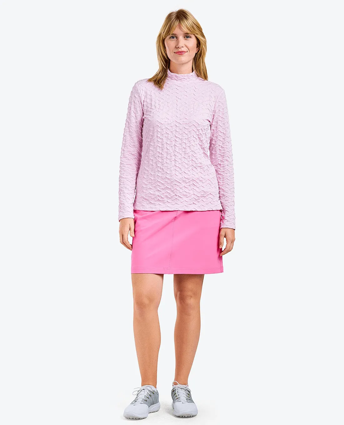 NIVO Mady Mock Neck Top 173 Pink Sugar