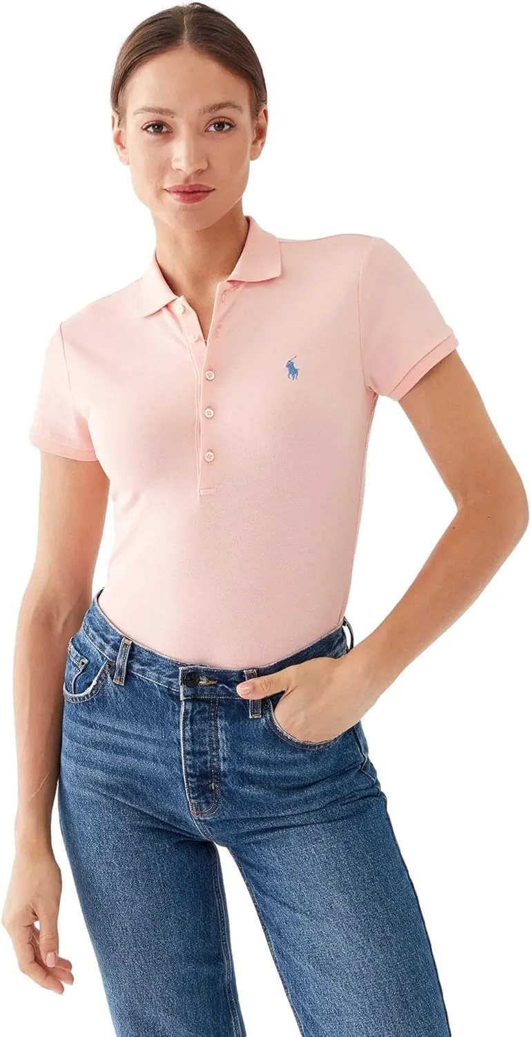 POLO RALPH LAUREN Women's Slim Fit Mesh Polo Shirt