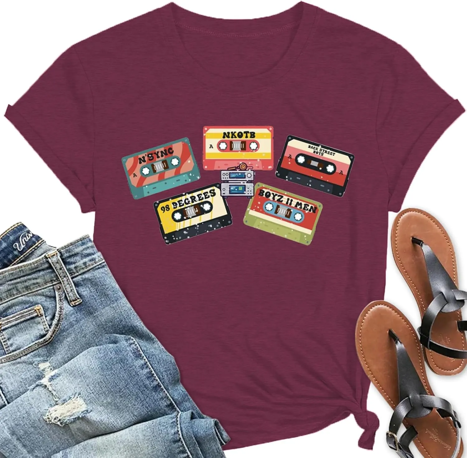 Retro 80's T-Shirt for Women Vintage Neon 80's Shirt Rave Theme Party Tshirt Crew Neck Tee Tops