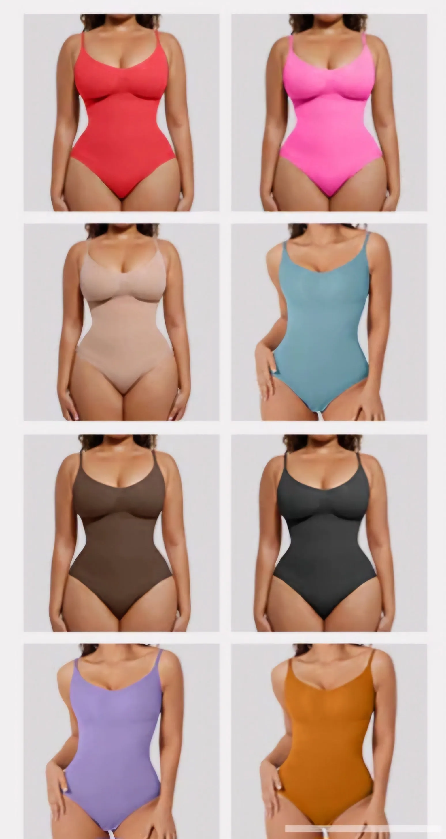 Seamless One Piece Bodysuit Briefs