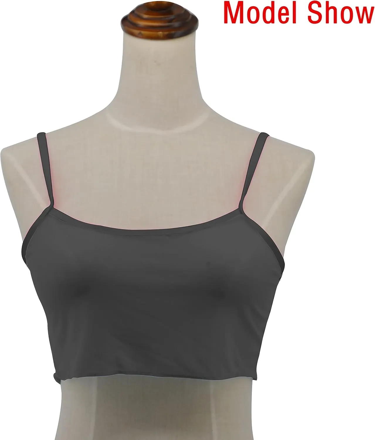 SHERRYLO Sheer Tank Tops for Women See Through Stretch Crop Top Summer Sleeveless Strap Mesh Cami Top
