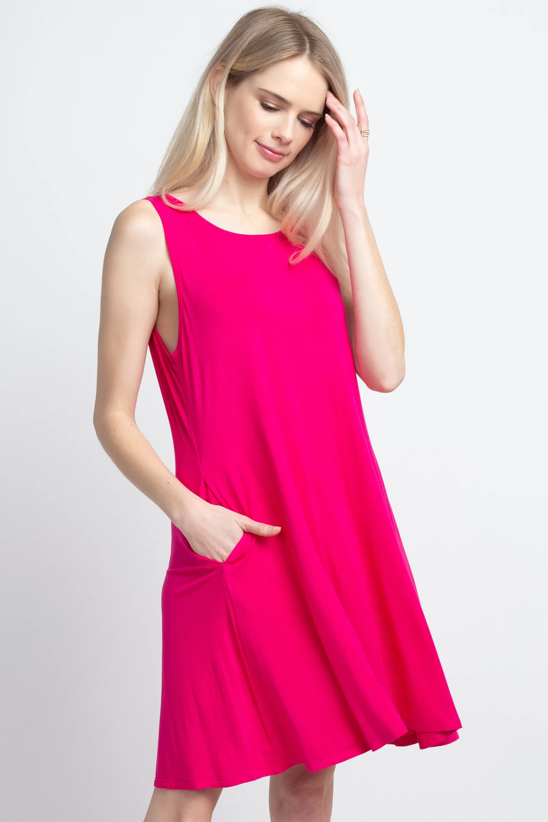Something Cute Open Back Tank Mini Dress