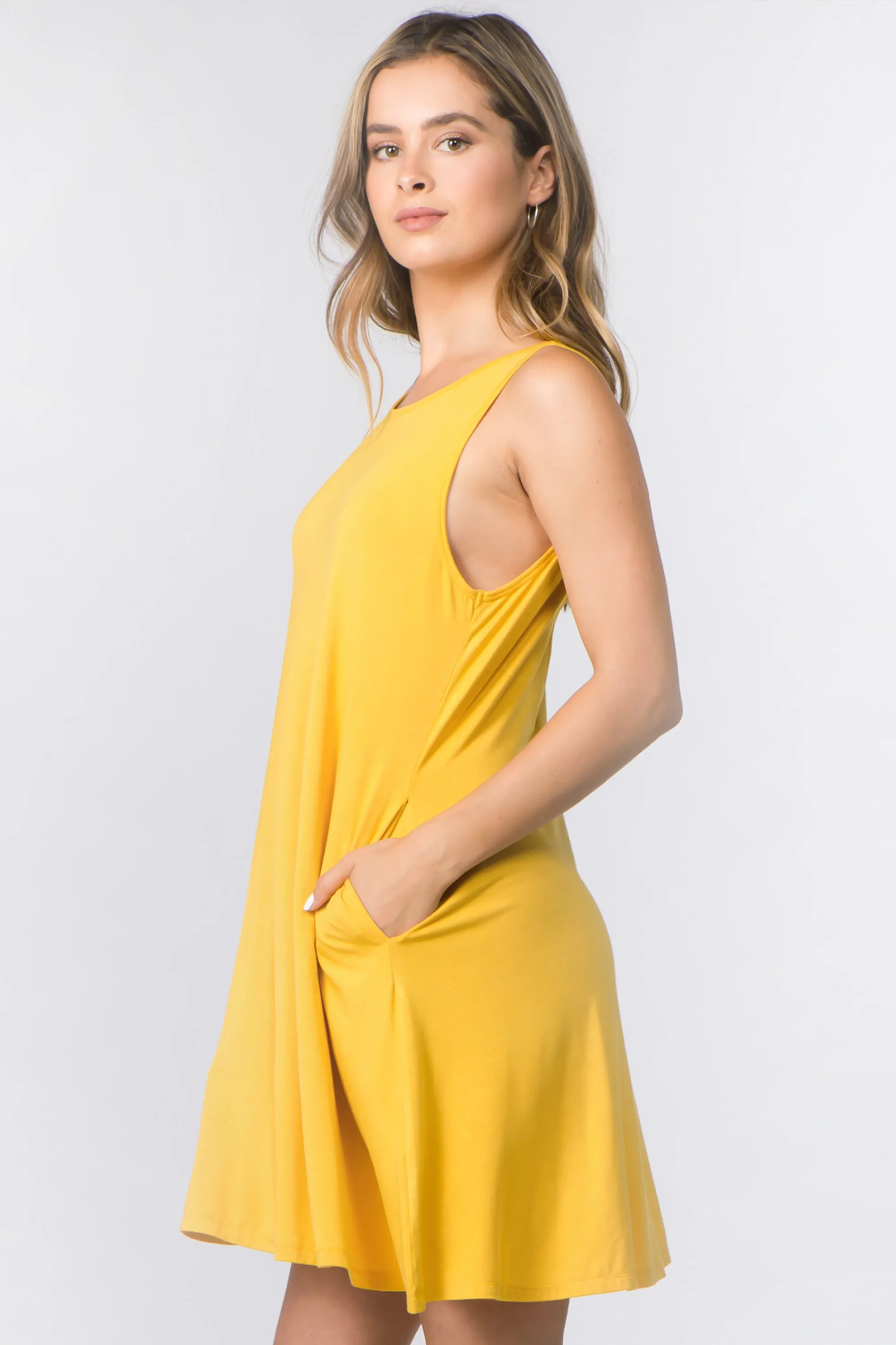 Something Cute Open Back Tank Mini Dress