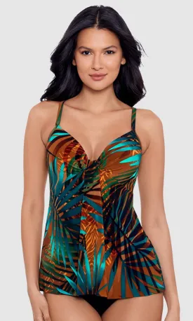 Tamara Tigre Marina Tankini Top, Fits A Cup to Cup