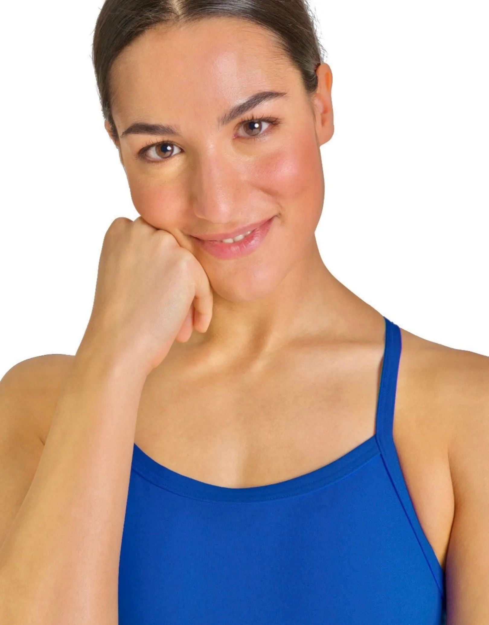 Team Challenge Solid Swimsuit - Royal/White