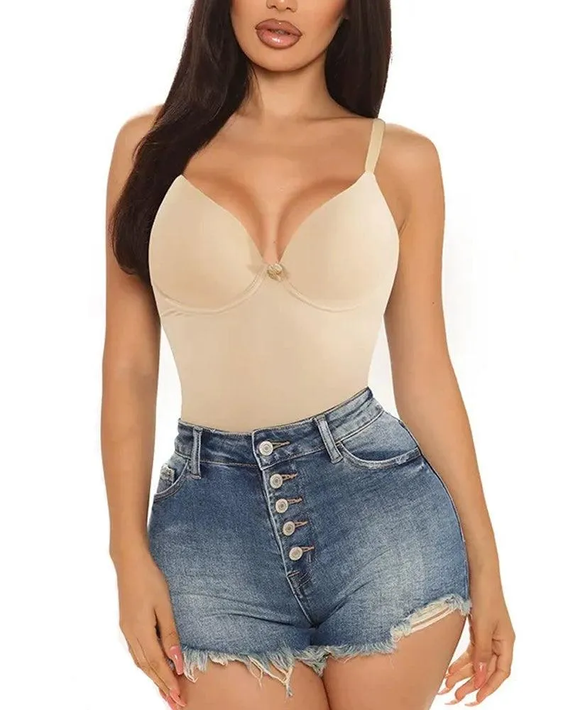 Tight Waist And Hip Lifting Sling Body Shaping Bodysuit