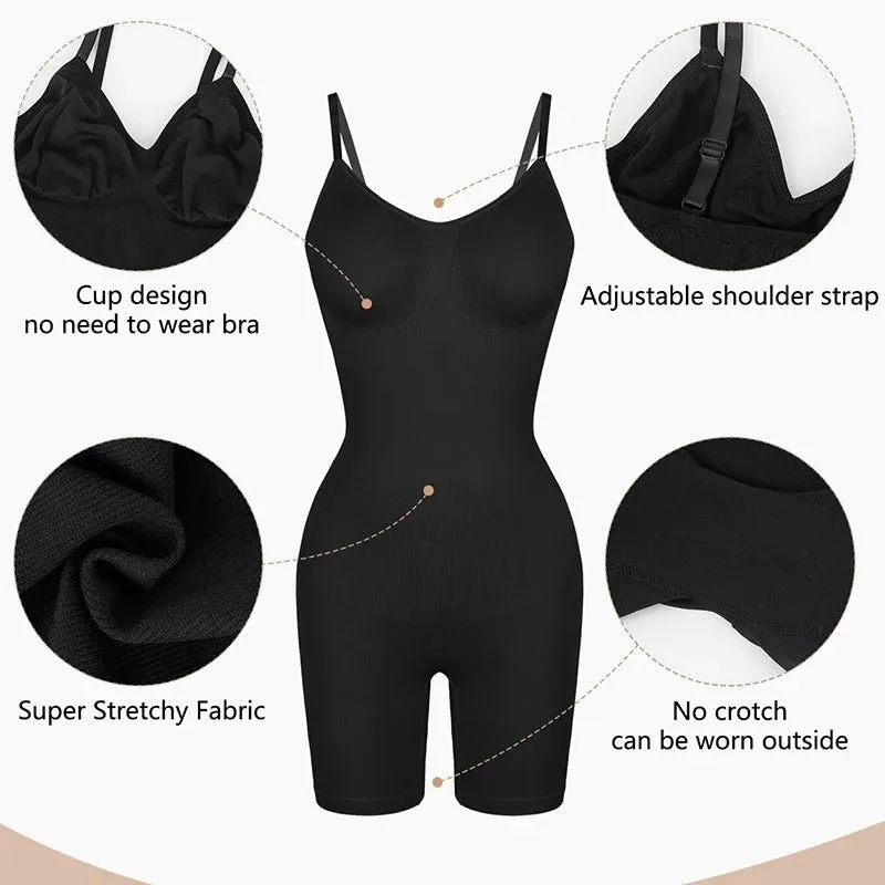 Tummy Control Bodysuit  - Seamless Butt Lifter, Thigh Slimmer, Sculpting Underwear Body Shaper