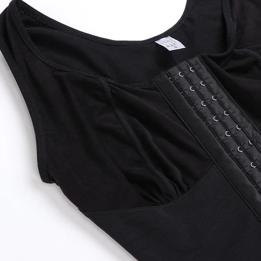 U Neck Plus Size Crotchless Bodysuit