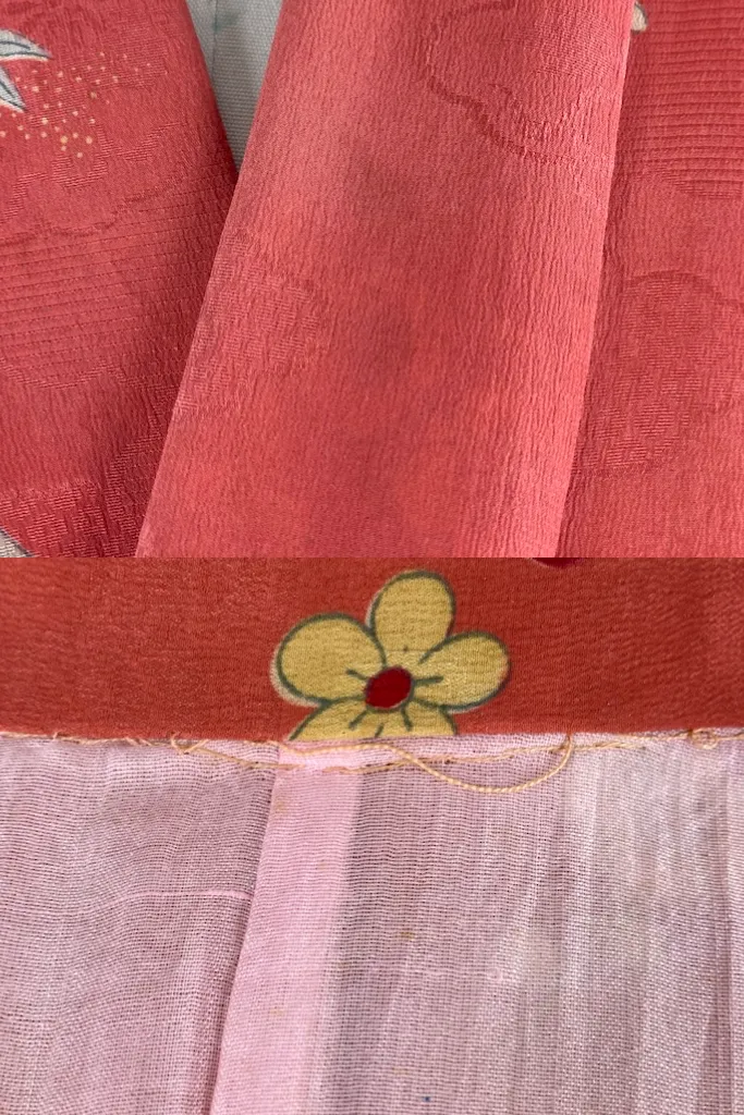 Vintage 1920s Terra Cotta Silk Kimono