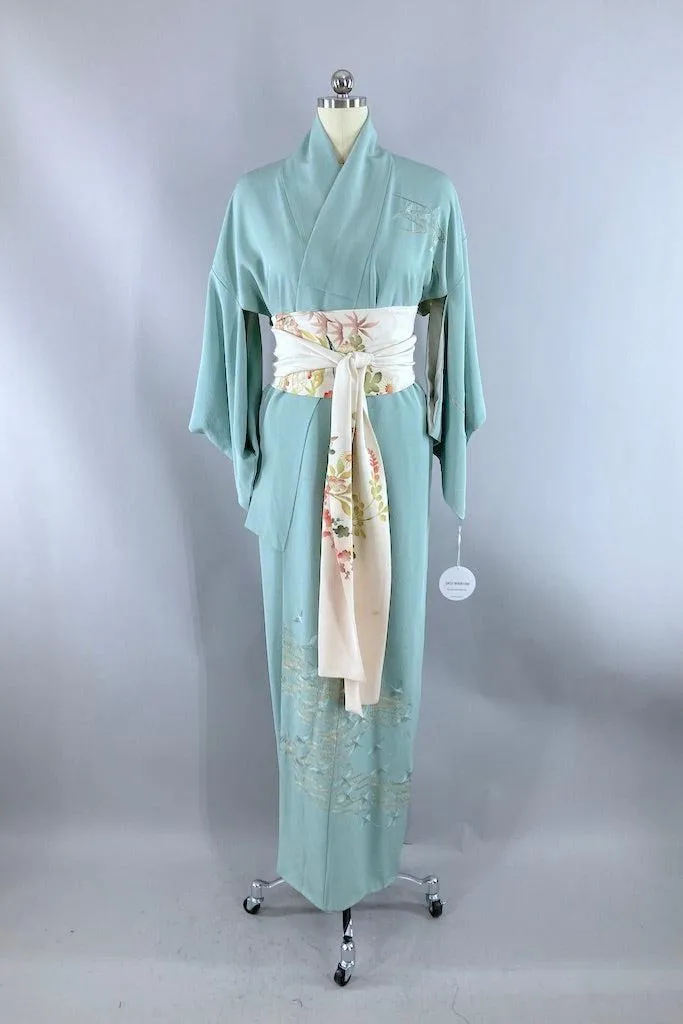 Vintage Flying Flock Kimono