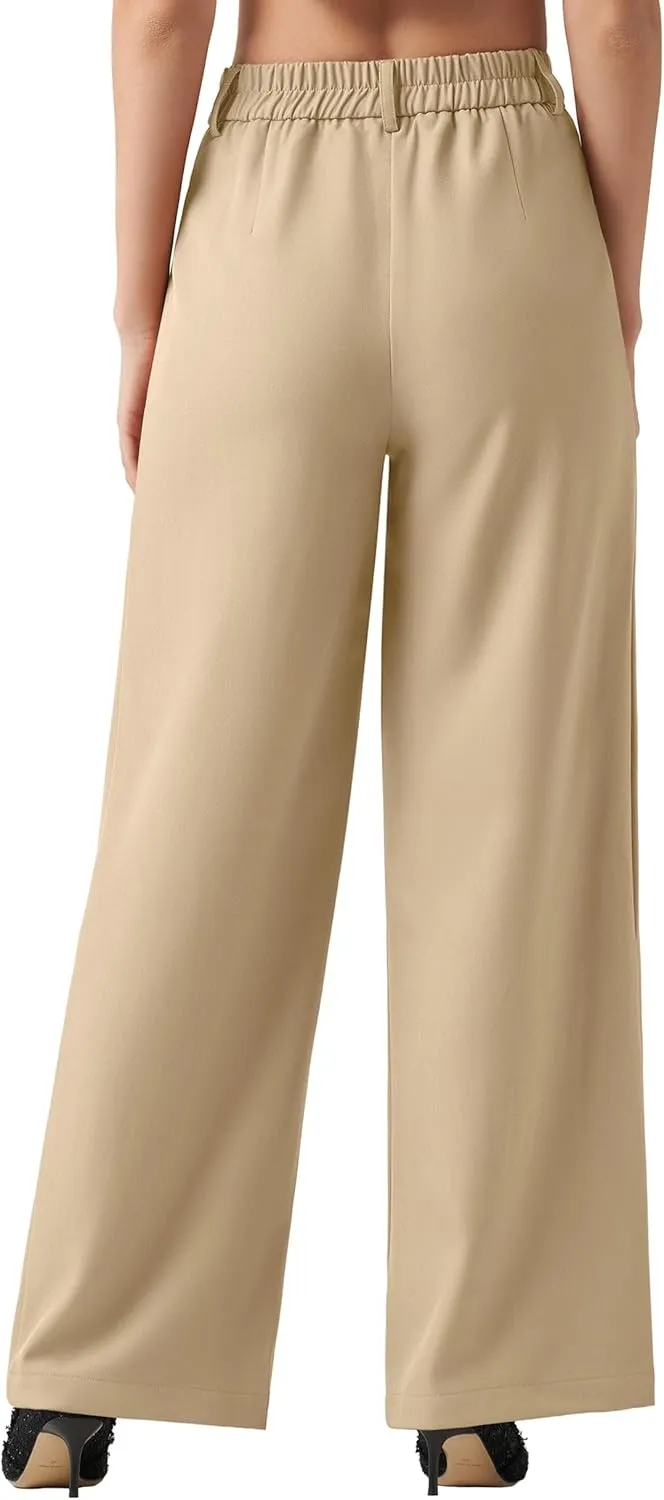Willit Women's Work Pants Wide Leg Dress Pants High Waisted Casual Slacks Business Office Pants with Pockets 28"/30"/32"