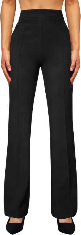 Womens High Waist Dress Work Pants Stretchy Straight Leg Casual Pants Business Office Trousers