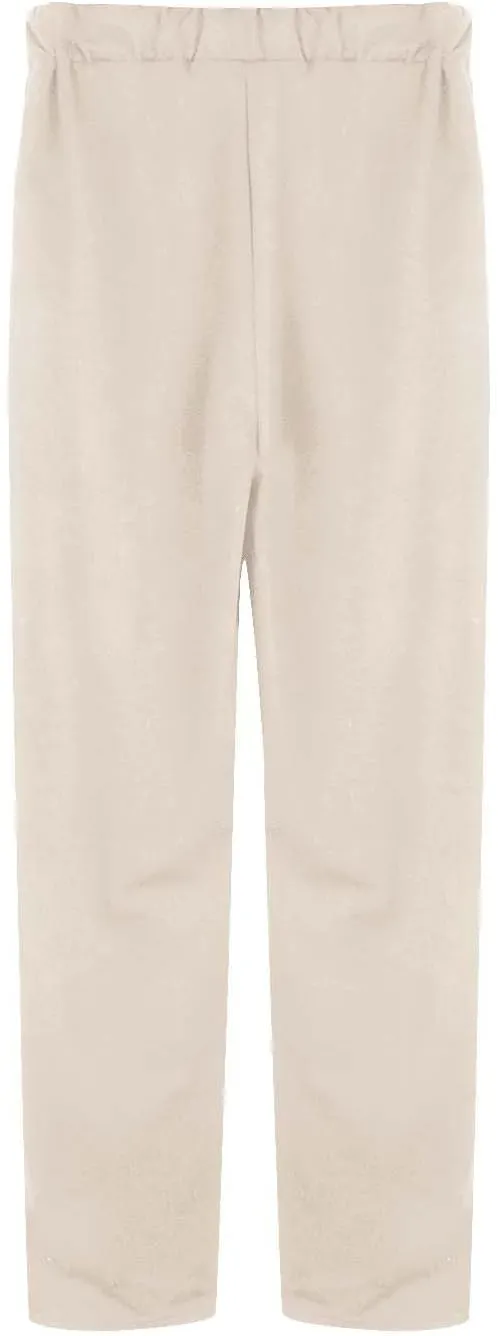 Women's Skin-Friendly Elastic High Waisted Drawstring Wide Leg Fray Hem Sweatpants