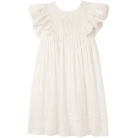 Zinnia Dress in Pure White by Faune