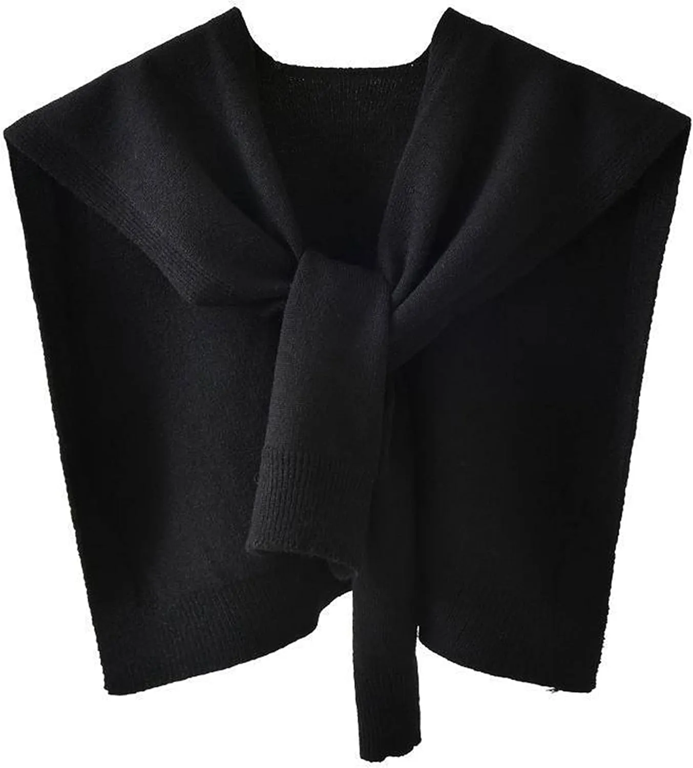 Zontroldy Women's Fashion Sweater Knitted Knotted Shawl Wraps Cape Tops Blouses